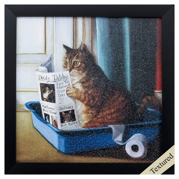 Frames Picture Frame Shop - 11" X 11" Black Frame Kitty Throne HomeRoots
