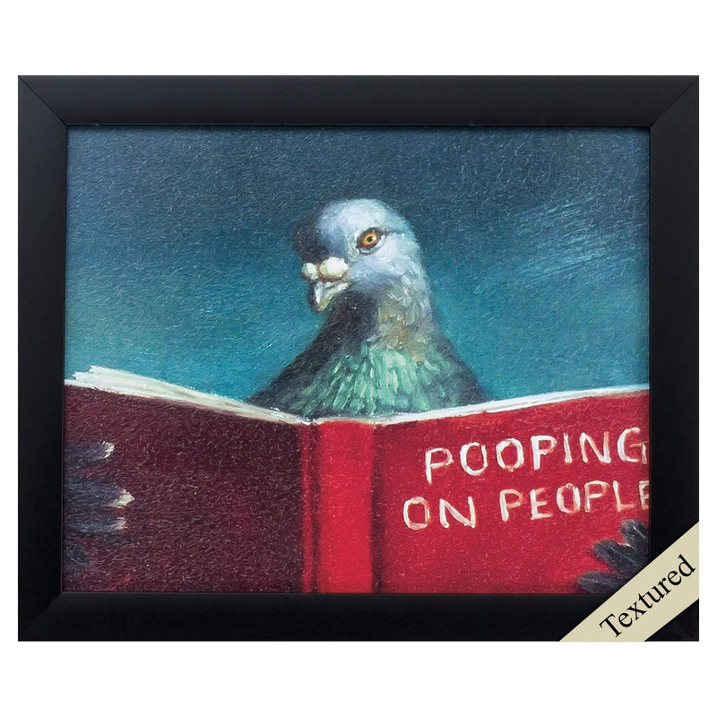 Frames Picture Frame Shop - 11" X 9" Black Frame Pooping On People HomeRoots