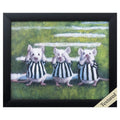 Frames Picture Frame Shop - 11" X 9" Black Frame Three Blind Mice HomeRoots