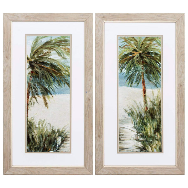 Frames Picture Frame Shop - 15" X 27" White Frame Beachwalk (Set of 2) HomeRoots