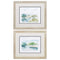 Frames Picture Frame Shop - 22" X 19" White Frame Spring Watercolor (Set of 2) HomeRoots