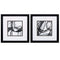 Frames Picture Frames - 11" X 11" Silver Frame Black Rings (Set of 2) HomeRoots