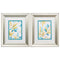 Frames Picture Frames - 11" X 13" Brushed Silver Frame Calypso Confetti (Set of 2) HomeRoots