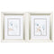 Frames Picture Frames - 11" X 13" Brushed Silver Frame Follow Your Dreams (Set of 2) HomeRoots