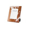 Frames Picture Frames - 7" x 9" Brown/White, Cowhide - 4" x 6" Picture Frame HomeRoots