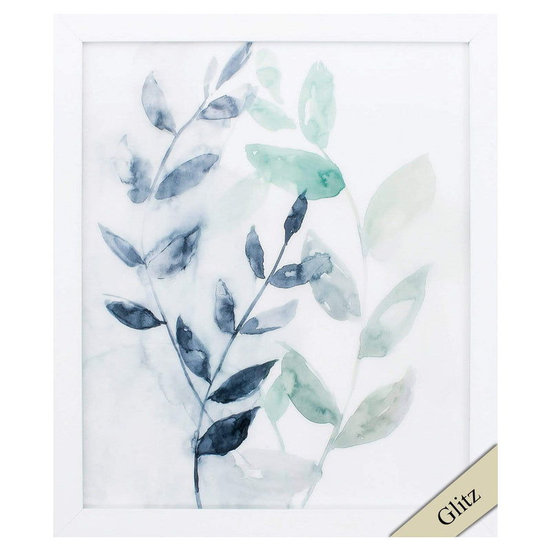 Frames Picture Frames Online - 23" X 27" White Frame Water Flow Leaves II HomeRoots