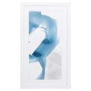 Frames Rustic Picture Frames - 21" X 36" White Frame Breaking Blue II HomeRoots