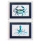 Frames Rustic Picture Frames - 27" X 21" White Frame Crab Octopus (Set of 2) HomeRoots