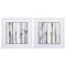 Frames Rustic Picture Frames - 29" X 29" White Frame Duo Tone Trees (Set of 2) HomeRoots