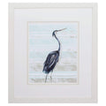 Frames Rustic Picture Frames - 29" X 33" White Frame Grey Heron II HomeRoots