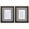 Frames Silver Picture Frames - 10" X 12" Brushed Silver Frame Aquarelle Birches (Set of 2) HomeRoots