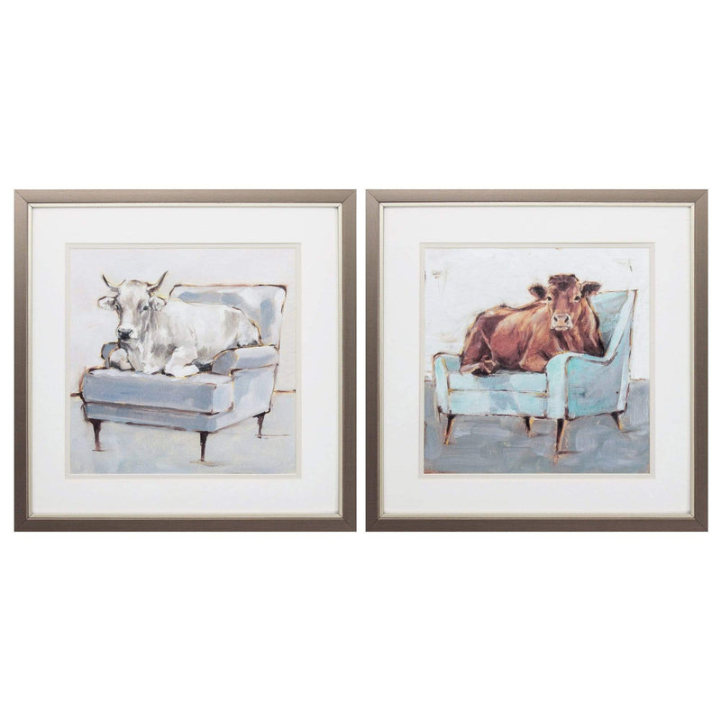 Frames Square Picture Frames 17" X 17" Metallic Bronze Frame Moving In (Set of 2) 5309 HomeRoots