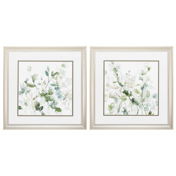 Frames Square Picture Frames - 18" X 18" Champagne Gold Color Frame Sage Garden (Set of 2) HomeRoots