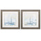 Frames Square Picture Frames - 19" X 19" Distressed Wood Toned Frame Sail (Set of 2) HomeRoots