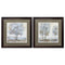 Frames Square Picture Frames - 19" X 19" Metallic Bronze Frame Soft Sentinel (Set of 2) HomeRoots