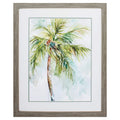 Frames Unique Picture Frames - 27" X 33" Woodtoned Frame Palm Breezes I HomeRoots