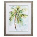 Frames Unique Picture Frames - 27" X 33" Woodtoned Frame Palm Breezes I HomeRoots