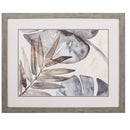 Frames Unique Picture Frames - 33" X 27" Woodtoned Frame Neutral Island Leaves II HomeRoots