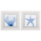 Frames White Collage Picture Frames - 19" X 19" White Frame Fan Shell Starfish (Set of 2) HomeRoots