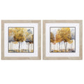 Frames White Collage Picture Frames - 19" X 19" White Frame Golden Trees (Set of 2) HomeRoots