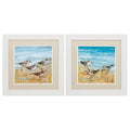 Frames White Collage Picture Frames - 19" X 19" White Frame Sandpipers (Set of 2) HomeRoots