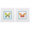 Frames White Picture Frames - 11" X 11" Matte White Frame Butterfly (Set of 2) HomeRoots