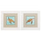 Frames White Picture Frames - 13" X 13" White Frame Calm Swim (Set of 2) HomeRoots