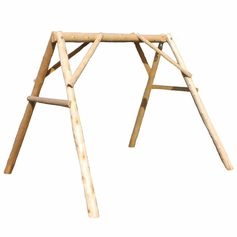 Frames Wood Frame - 70" X 70" X 65" Natural Wood A-Frame HomeRoots