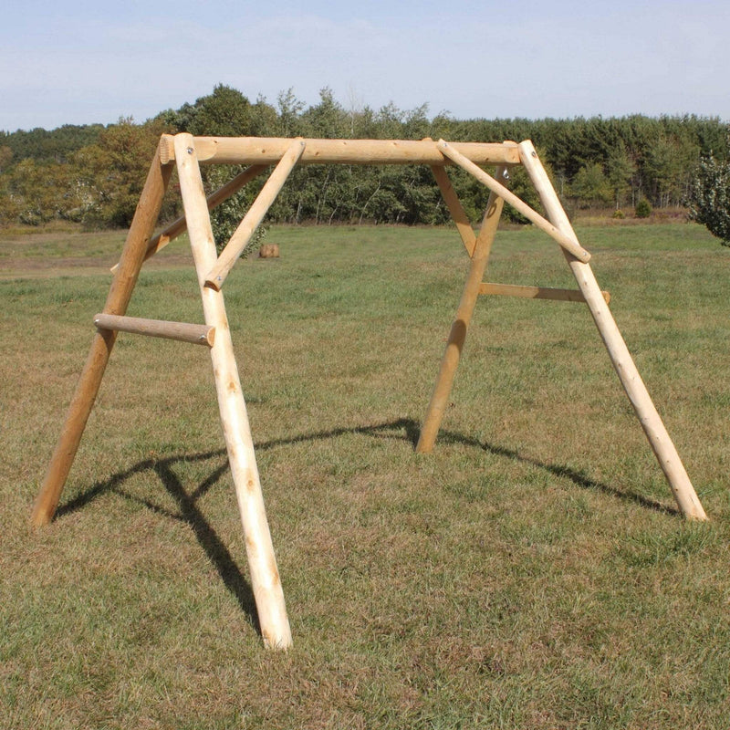 Frames Wood Frame - 87" X 70" X 65" Natural Wood Double Swing A-Frame HomeRoots