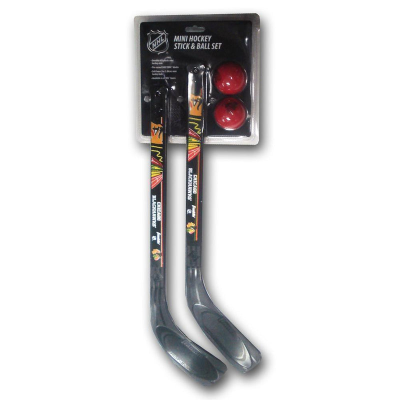 Franklin Sports NHL Mini Stick and Ball Set - Chicago Blackhawks-LICENSED NOVELTIES-JadeMoghul Inc.