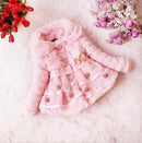 Free Delivery brand Children's clothing girls winter 2017 female child o-neck outerwear child overcoat little girl lace clothes-pink-7-9 months-JadeMoghul Inc.