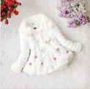 Free Delivery brand Children's clothing girls winter 2017 female child o-neck outerwear child overcoat little girl lace clothes-white-7-9 months-JadeMoghul Inc.