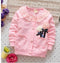 free shiping 2017 spring autumn baby girls bow sweet Sweatshirts, child design Jackets-Gold-12M-JadeMoghul Inc.