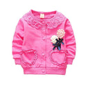 free shiping 2017 spring autumn baby girls bow sweet Sweatshirts, child design Jackets-Gold-12M-JadeMoghul Inc.