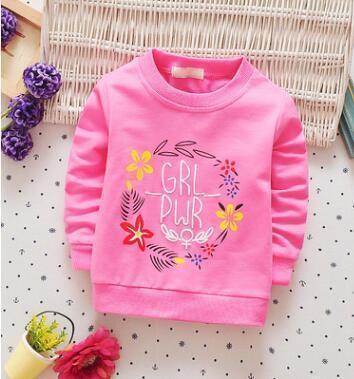 Free shipping 2017 new spring autumn baby girls long sleeved T-shirt cotton bow children's clothing-Gold-9M-JadeMoghul Inc.