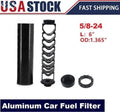 FREE SHIPPING - Aluminum 1/2-28 or 5/8-24 Car Fuel Filter 1X7 or 1X13 Car Solvent Trap FOR NAPA 4003 WIX 24003 AExp