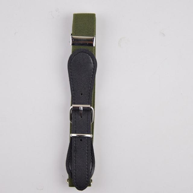 Free Shipping Candy Color 1 Inch Wide Kids/Children Elastic Waist Belt For Boys/Girls-Army Green-JadeMoghul Inc.