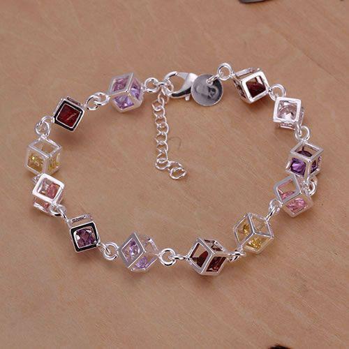 Free shipping jewelry silver plated jewelry bracelet fine fashion bracelet top quality wholesale and retail SMTH220--JadeMoghul Inc.