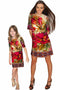 Free Spirit Grace Shift Floral Mother and Daughter Dresses-Free Spirit-18M/2-Red/Beige/Green-JadeMoghul Inc.