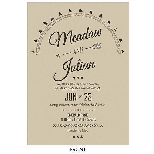 Free Spirit Invitation (Pack of 1)-Invitations & Stationery Essentials-JadeMoghul Inc.