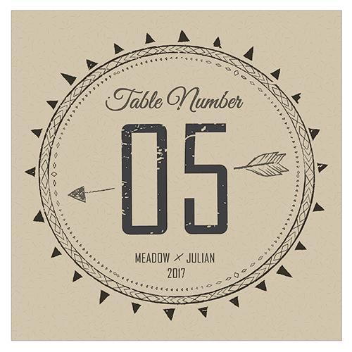 Free Spirit Square Table Numbers Numbers 1-12 (Pack of 12)-Table Planning Accessories-1-12-JadeMoghul Inc.