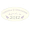 French Provençal Table Small Oval Cling Navy Blue (Pack of 1)-Wedding Signs-Lavender-JadeMoghul Inc.