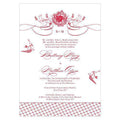 French Whimsy Invitation Vintage Pink (Pack of 1)-Invitations & Stationery Essentials-Peach-JadeMoghul Inc.