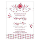 French Whimsy Invitation Vintage Pink (Pack of 1)-Invitations & Stationery Essentials-Red-JadeMoghul Inc.