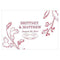 French Whimsy Large Rectangular Tag Vintage Pink (Pack of 1)-Wedding Favor Stationery-Black-JadeMoghul Inc.