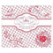 French Whimsy Rectangular Label Vintage Pink (Pack of 1)-Wedding Favor Stationery-Navy Blue-JadeMoghul Inc.