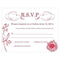 French Whimsy RSVP Vintage Pink (Pack of 1)-Weddingstar-Black-JadeMoghul Inc.