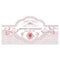French Whimsy Small Cling Vintage Pink (Pack of 1)-Wedding Signs-Red-JadeMoghul Inc.