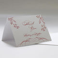 French Whimsy Thank You Card Vintage Pink (Pack of 1)-Weddingstar-Red-JadeMoghul Inc.
