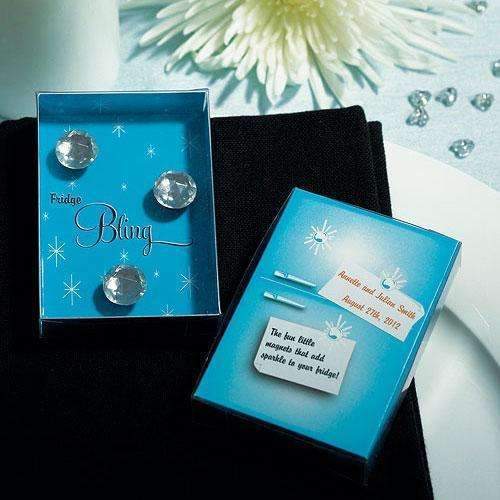"Fridge Bling" Diamond Magnets in Gift Packaging Favor (Pack of 1)-Popular Wedding Favors-JadeMoghul Inc.